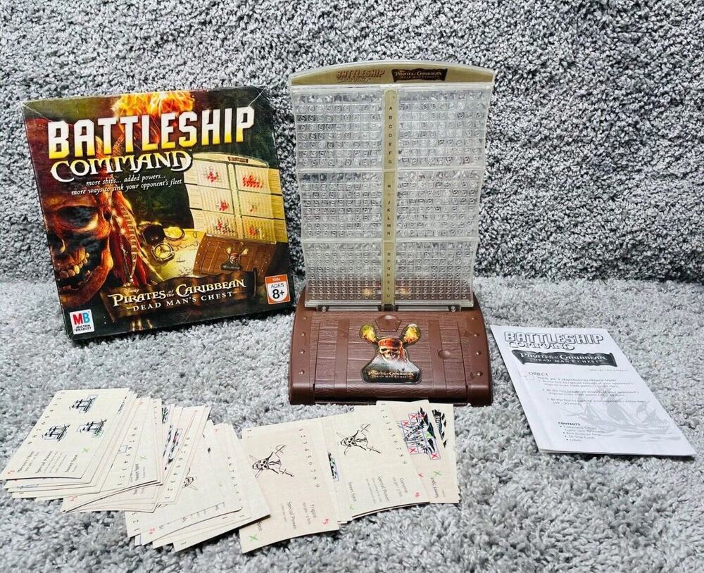 Milton Bradley Battleship Command Pirates of the Caribbean Board Game